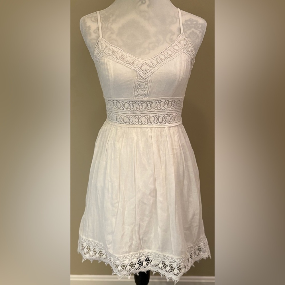 Abercrombie & Fitch Elegant White Lace Dress NWOT